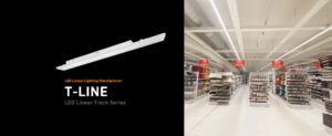 Elevate your space with CoreShine's white linear pendant light.